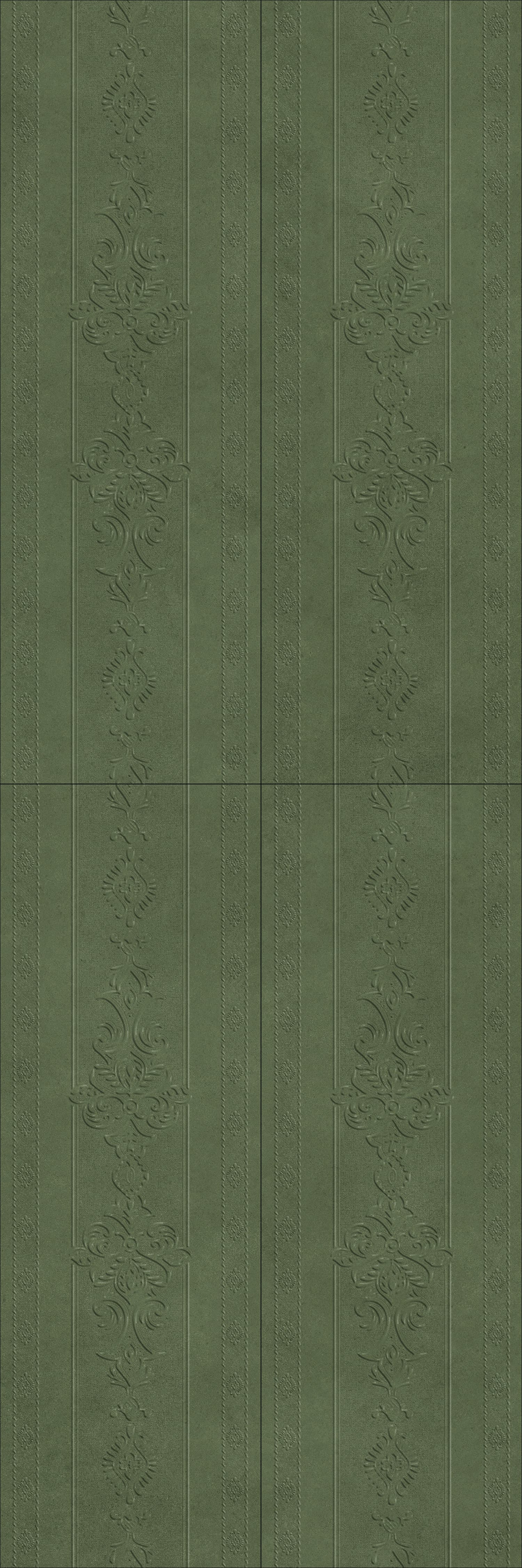 Forest Green Carved Relief