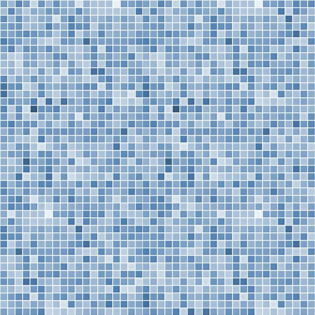 Blue White Jump Mosaic
