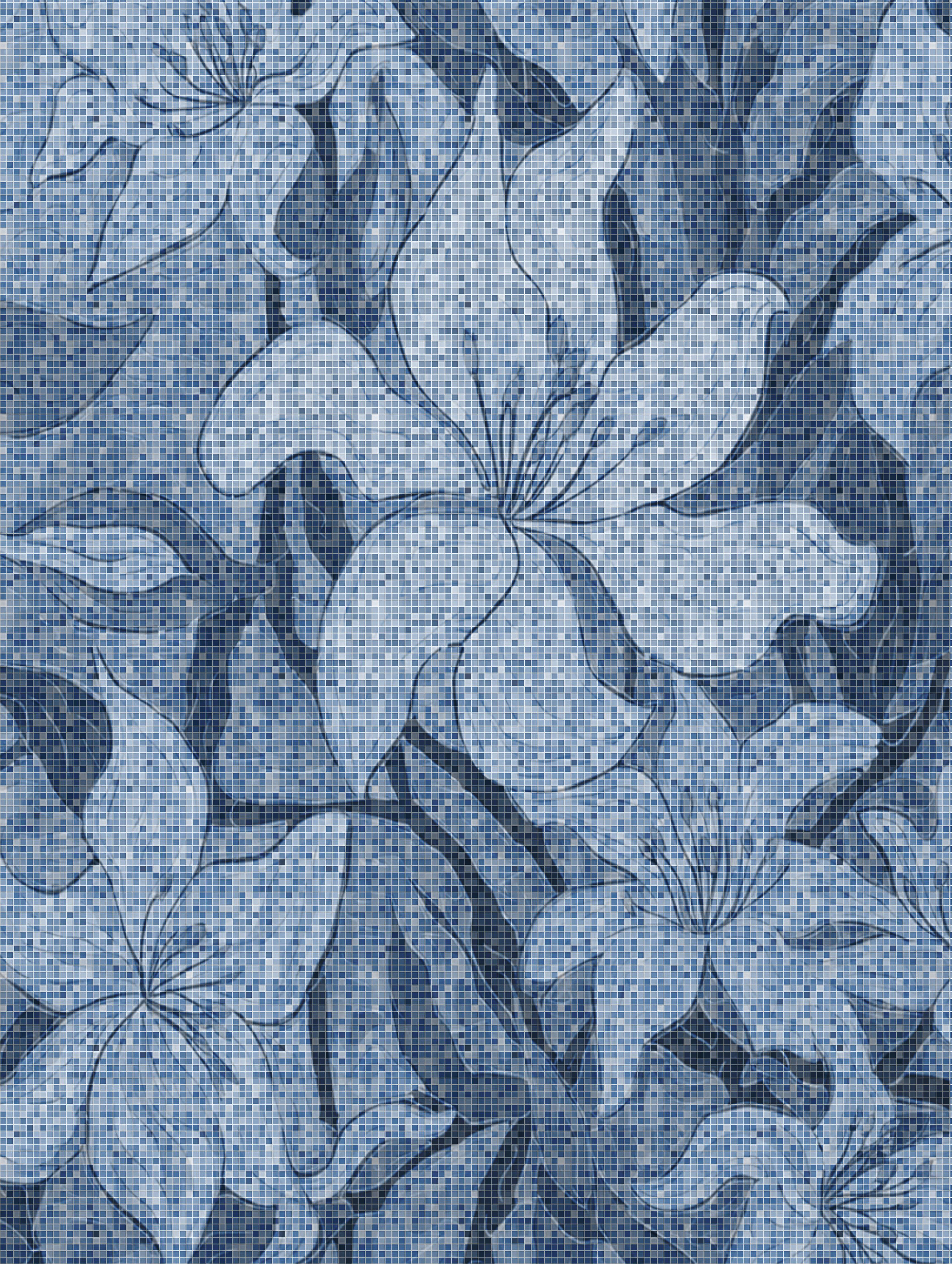 French Pool Petal Mosaic
