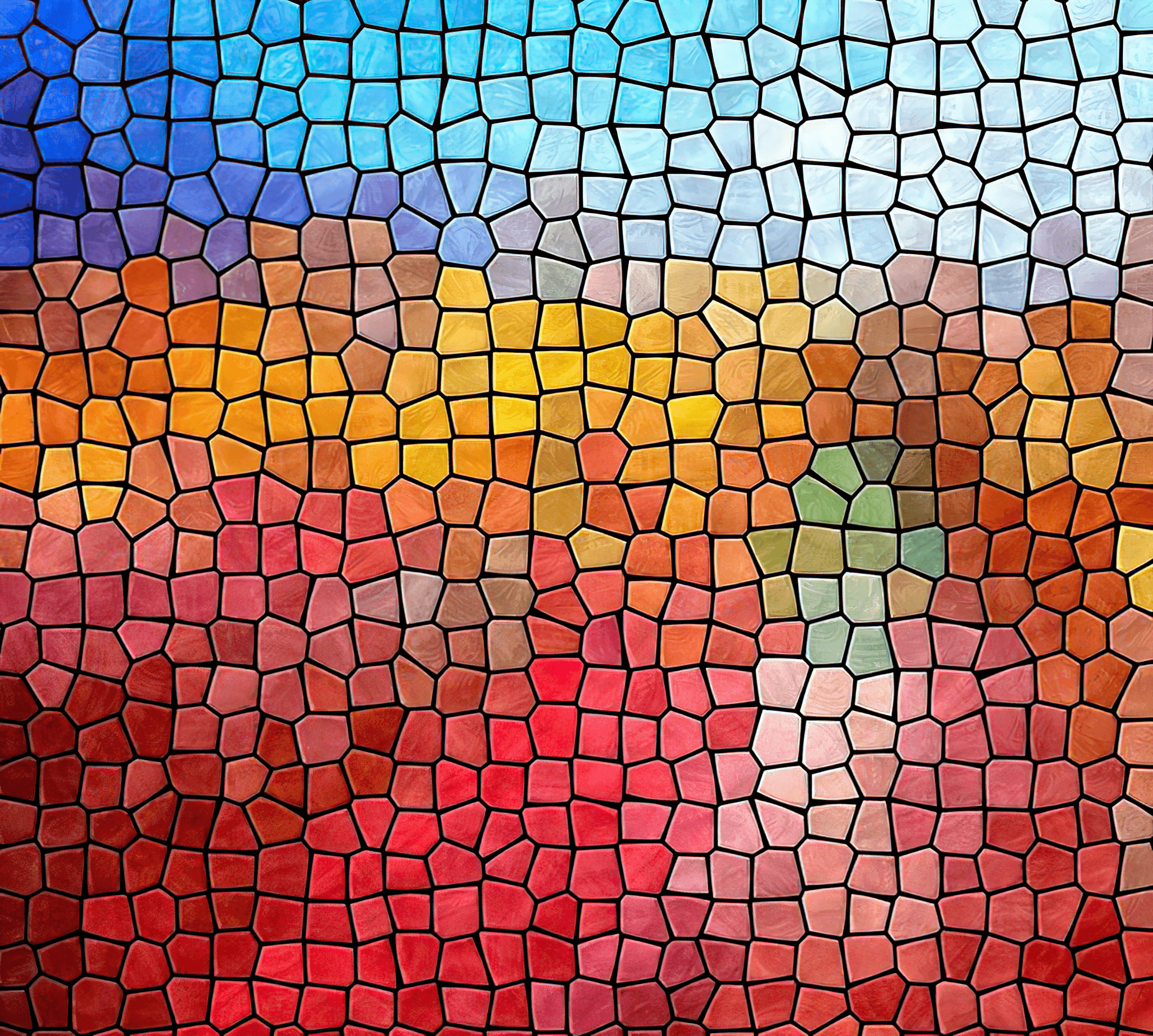 Multicolor Glass Mosaic
